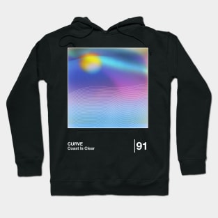 Coast Is Clear / Minimalist Style Graphic Design Hoodie